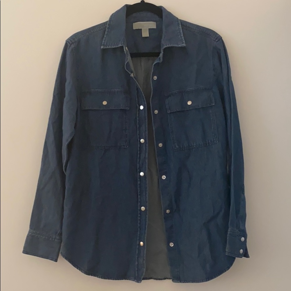 Michael Kors Light Denim Button Up